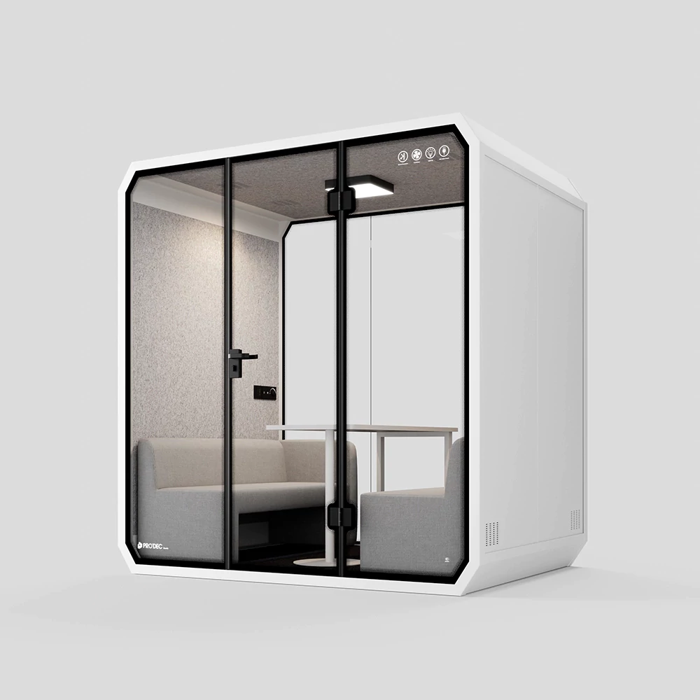 L size meeting pod souproof booth for 4 pax