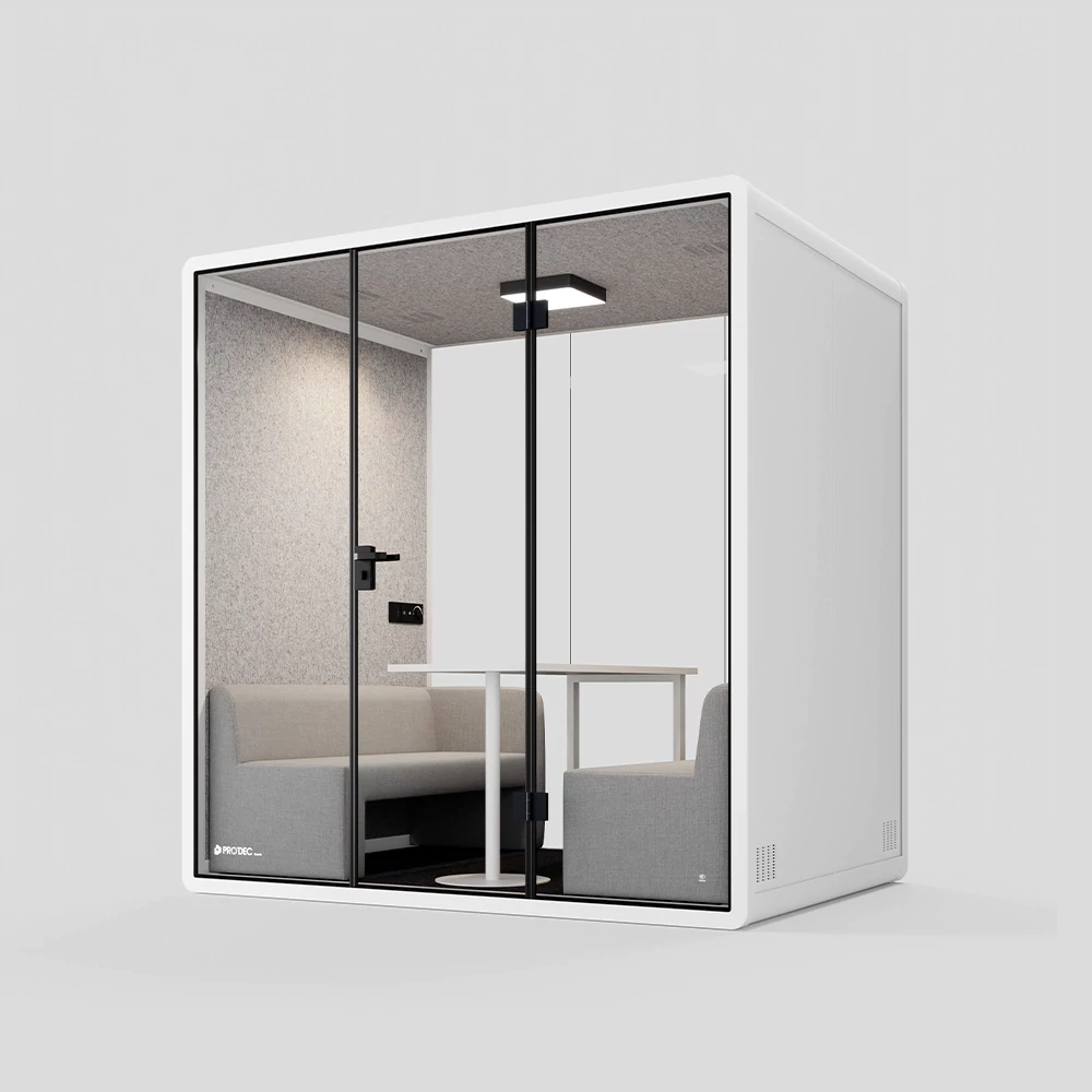 L size meeting pod souproof booth for 4 pax